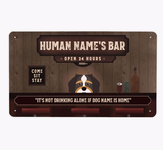 Vintage Bar: Personalised {breedFullName} Metal Sign